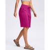image:imageG Gradual Bermuda Shorts for Women with Pockets 10 Knee Length Womens High Waisted Long Shorts for Walking Athletic WorkoutRose Pink
