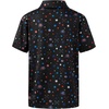 image:imageG Gradual Boys Golf Shirts Performance Short Sleeve Print Polo Collared Lightweight Soft Youth Kids Shirt for Dress CasualBlack Pentagram