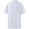 image:imageG Gradual Boys Golf Shirts Performance Short Sleeve Print Polo Collared Lightweight Soft Youth Kids Shirt for Dress CasualGrey Sea Wave