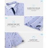 image:imageG Gradual Boys Golf Shirts Performance Short Sleeve Print Polo Collared Lightweight Soft Youth Kids Shirt for Dress CasualNavy Stripe Golf