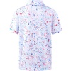 image:imageG Gradual Boys Golf Shirts Performance Short Sleeve Print Polo Collared Lightweight Soft Youth Kids Shirt for Dress CasualWhite Colored Dots