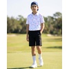 image:imageG Gradual Boys Golf Shirts Performance Short Sleeve Print Polo Collared Lightweight Soft Youth Kids Shirt for Dress CasualWhite Colored Dots
