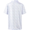 image:imageG Gradual Boys Golf Shirts Performance Short Sleeve Print Polo Collared Lightweight Soft Youth Kids Shirt for Dress CasualWhite Flag