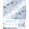 image:imageG Gradual Boys Golf Shirts Performance Short Sleeve Print Polo Collared Lightweight Soft Youth Kids Shirt for Dress CasualWhite Flag