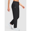 image:imageG Gradual Fleece Lined Pants Women 27529 Golf Pants 3 Pockets Water Resistant Warm Sweatpants for Cold WeatherBlack