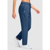image:imageG Gradual Fleece Lined Pants Women 27529 Golf Pants 3 Pockets Water Resistant Warm Sweatpants for Cold WeatherDark Blue