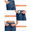 image:imageG Gradual Fleece Lined Pants Women 27529 Golf Pants 3 Pockets Water Resistant Warm Sweatpants for Cold WeatherDark Blue