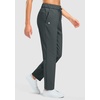 image:imageG Gradual Fleece Lined Pants Women 27529 Golf Pants 3 Pockets Water Resistant Warm Sweatpants for Cold WeatherDark Grey