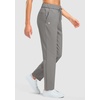 image:imageG Gradual Fleece Lined Pants Women 27529 Golf Pants 3 Pockets Water Resistant Warm Sweatpants for Cold WeatherLight Grey