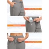 image:imageG Gradual Fleece Lined Pants Women 27529 Golf Pants 3 Pockets Water Resistant Warm Sweatpants for Cold WeatherLight Grey
