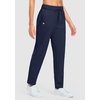 image:imageG Gradual Fleece Lined Pants Women 27529 Golf Pants 3 Pockets Water Resistant Warm Sweatpants for Cold WeatherNavy