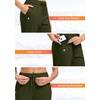 image:imageG Gradual Fleece Lined Pants Women 27529 Golf Pants 3 Pockets Water Resistant Warm Sweatpants for Cold WeatherOlive Green