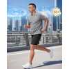 image:imageG Gradual Mens Cooling Running Shirts Moisture Wicking Breathable Workout TShirt UPF 50 Ice Performance Tee for AthleticLight Grey