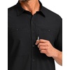 image:imageG Gradual Mens Fishing Shirts with Zipper Pockets UPF 50 Lightweight Cool Short Sleeve Button Down Shirts for Men HikingBlack