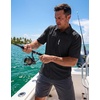 image:imageG Gradual Mens Fishing Shirts with Zipper Pockets UPF 50 Lightweight Cool Short Sleeve Button Down Shirts for Men HikingBlack