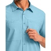 image:imageG Gradual Mens Fishing Shirts with Zipper Pockets UPF 50 Lightweight Cool Short Sleeve Button Down Shirts for Men HikingCapri