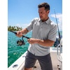 image:imageG Gradual Mens Fishing Shirts with Zipper Pockets UPF 50 Lightweight Cool Short Sleeve Button Down Shirts for Men HikingCool Grey