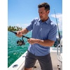 image:imageG Gradual Mens Fishing Shirts with Zipper Pockets UPF 50 Lightweight Cool Short Sleeve Button Down Shirts for Men HikingDusty Blue