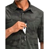 image:imageG Gradual Mens Fishing Shirts with Zipper Pockets UPF 50 Lightweight Cool Short Sleeve Button Down Shirts for Men HikingGreen Camo