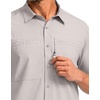 image:imageG Gradual Mens Fishing Shirts with Zipper Pockets UPF 50 Lightweight Cool Short Sleeve Button Down Shirts for Men HikingLight Khaki