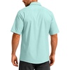 image:imageG Gradual Mens Fishing Shirts with Zipper Pockets UPF 50 Lightweight Cool Short Sleeve Button Down Shirts for Men HikingMint Green