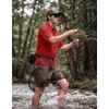 image:imageG Gradual Mens Fishing Shirts with Zipper Pockets UPF 50 Lightweight Cool Short Sleeve Button Down Shirts for Men HikingRed