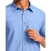 image:imageG Gradual Mens Fishing Shirts with Zipper Pockets UPF 50 Lightweight Cool Short Sleeve Button Down Shirts for Men HikingSail