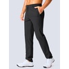 image:imageG Gradual Mens Golf Pants 303234 Stretch Work Dress Pants Lightweight Casual Slacks with Zipper PocketsBlack