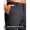 image:imageG Gradual Mens Golf Pants 303234 Stretch Work Dress Pants Lightweight Casual Slacks with Zipper PocketsBlack