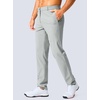 image:imageG Gradual Mens Golf Pants 303234 Stretch Work Dress Pants Lightweight Casual Slacks with Zipper PocketsHalo Grey