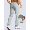 image:imageG Gradual Mens Golf Pants 303234 Stretch Work Dress Pants Lightweight Casual Slacks with Zipper PocketsHalo Grey