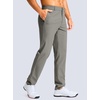 image:imageG Gradual Mens Golf Pants 303234 Stretch Work Dress Pants Lightweight Casual Slacks with Zipper PocketsLight Grey