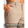 image:imageG Gradual Mens Golf Pants 303234 Stretch Work Dress Pants Lightweight Casual Slacks with Zipper PocketsLight Khaki