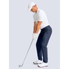 image:imageG Gradual Mens Golf Pants 303234 Stretch Work Dress Pants Lightweight Casual Slacks with Zipper PocketsNavy