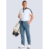 image:imageG Gradual Mens Golf Pants 303234 Stretch Work Dress Pants Lightweight Casual Slacks with Zipper PocketsSlate Blue