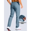 image:imageG Gradual Mens Golf Pants 303234 Stretch Work Dress Pants Lightweight Casual Slacks with Zipper PocketsSlate Blue