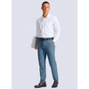 image:imageG Gradual Mens Golf Pants 303234 Stretch Work Dress Pants Lightweight Casual Slacks with Zipper PocketsSlate Blue