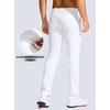 image:imageG Gradual Mens Golf Pants 303234 Stretch Work Dress Pants Lightweight Casual Slacks with Zipper PocketsWhite