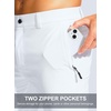 image:imageG Gradual Mens Golf Pants 303234 Stretch Work Dress Pants Lightweight Casual Slacks with Zipper PocketsWhite