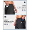 image:imageG Gradual Mens Workout Gym Shorts with 2 Zipper Pockets 7 5 9 Quick Dry Athletic Running Basketball Shorts for MenBlack