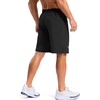 image:imageG Gradual Mens Workout Gym Shorts with 2 Zipper Pockets 7 5 9 Quick Dry Athletic Running Basketball Shorts for MenBlack