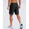 image:imageG Gradual Mens Workout Gym Shorts with 2 Zipper Pockets 7 5 9 Quick Dry Athletic Running Basketball Shorts for MenBlack