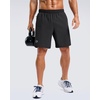 image:imageG Gradual Mens Workout Gym Shorts with 2 Zipper Pockets 7 5 9 Quick Dry Athletic Running Basketball Shorts for MenBlack