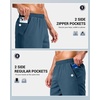 image:imageG Gradual Mens Workout Gym Shorts with 2 Zipper Pockets 7 5 9 Quick Dry Athletic Running Basketball Shorts for MenBlue