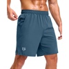 image:imageG Gradual Mens Workout Gym Shorts with 2 Zipper Pockets 7 5 9 Quick Dry Athletic Running Basketball Shorts for MenBlue