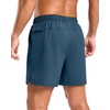 image:imageG Gradual Mens Workout Gym Shorts with 2 Zipper Pockets 7 5 9 Quick Dry Athletic Running Basketball Shorts for MenBlue