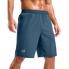 image:imageG Gradual Mens Workout Gym Shorts with 2 Zipper Pockets 7 5 9 Quick Dry Athletic Running Basketball Shorts for MenBlue
