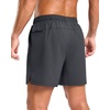 image:imageG Gradual Mens Workout Gym Shorts with 2 Zipper Pockets 7 5 9 Quick Dry Athletic Running Basketball Shorts for MenDark Grey
