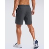 image:imageG Gradual Mens Workout Gym Shorts with 2 Zipper Pockets 7 5 9 Quick Dry Athletic Running Basketball Shorts for MenDark Grey