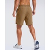 image:imageG Gradual Mens Workout Gym Shorts with 2 Zipper Pockets 7 5 9 Quick Dry Athletic Running Basketball Shorts for MenDark Khaki